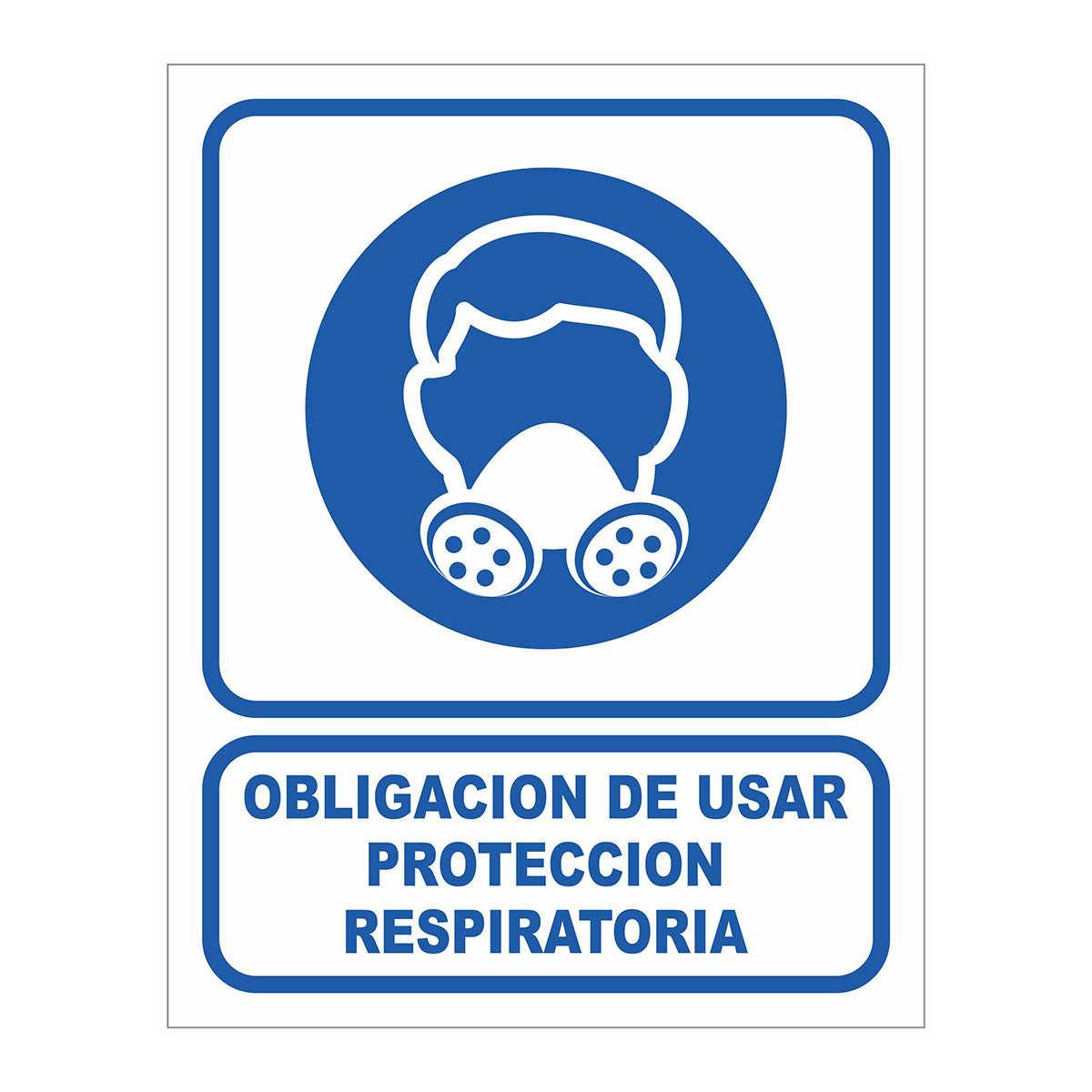 Cartel Obligación de Usar Protección Respiratoria