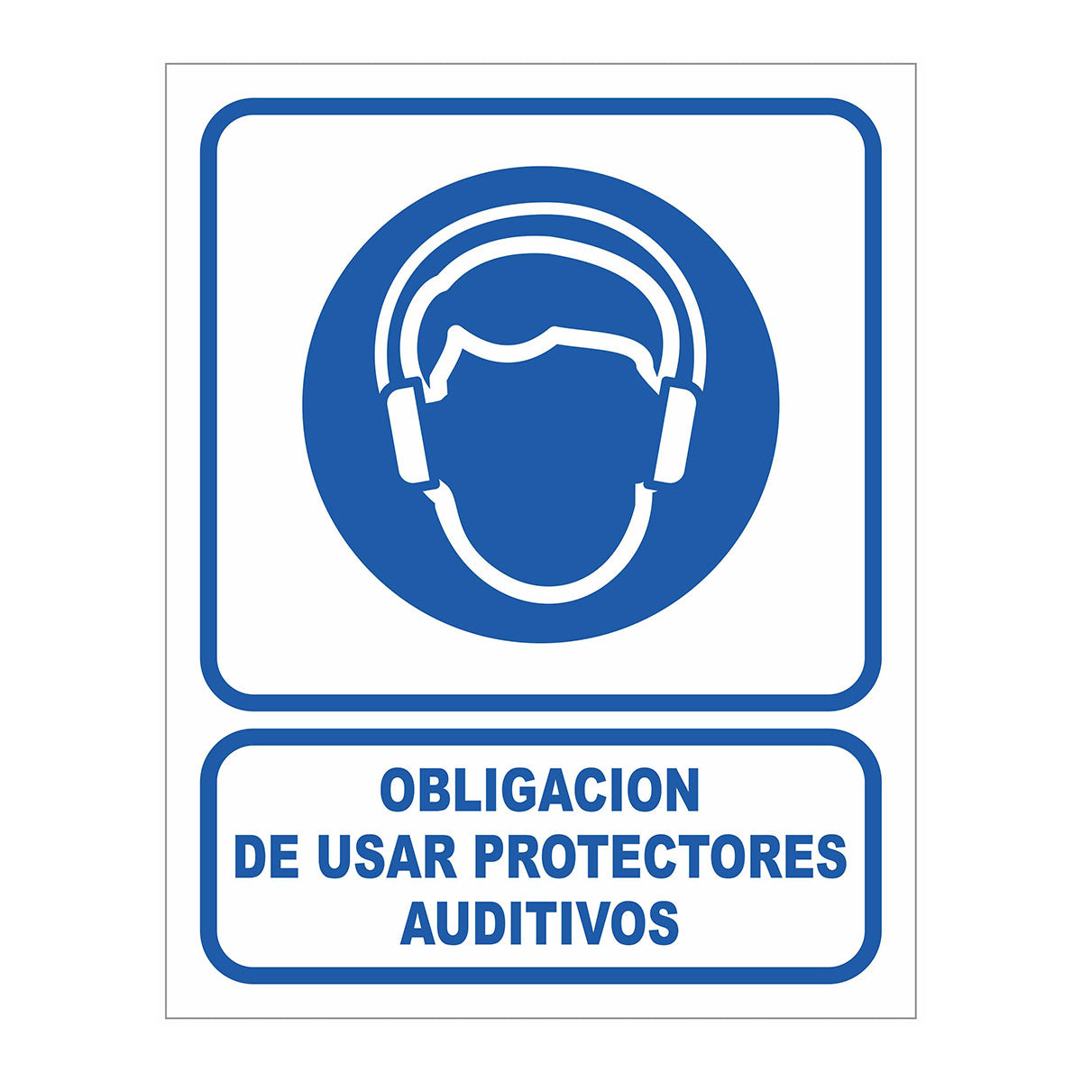 Cartel Obligación de Usar Protectores Auditivos