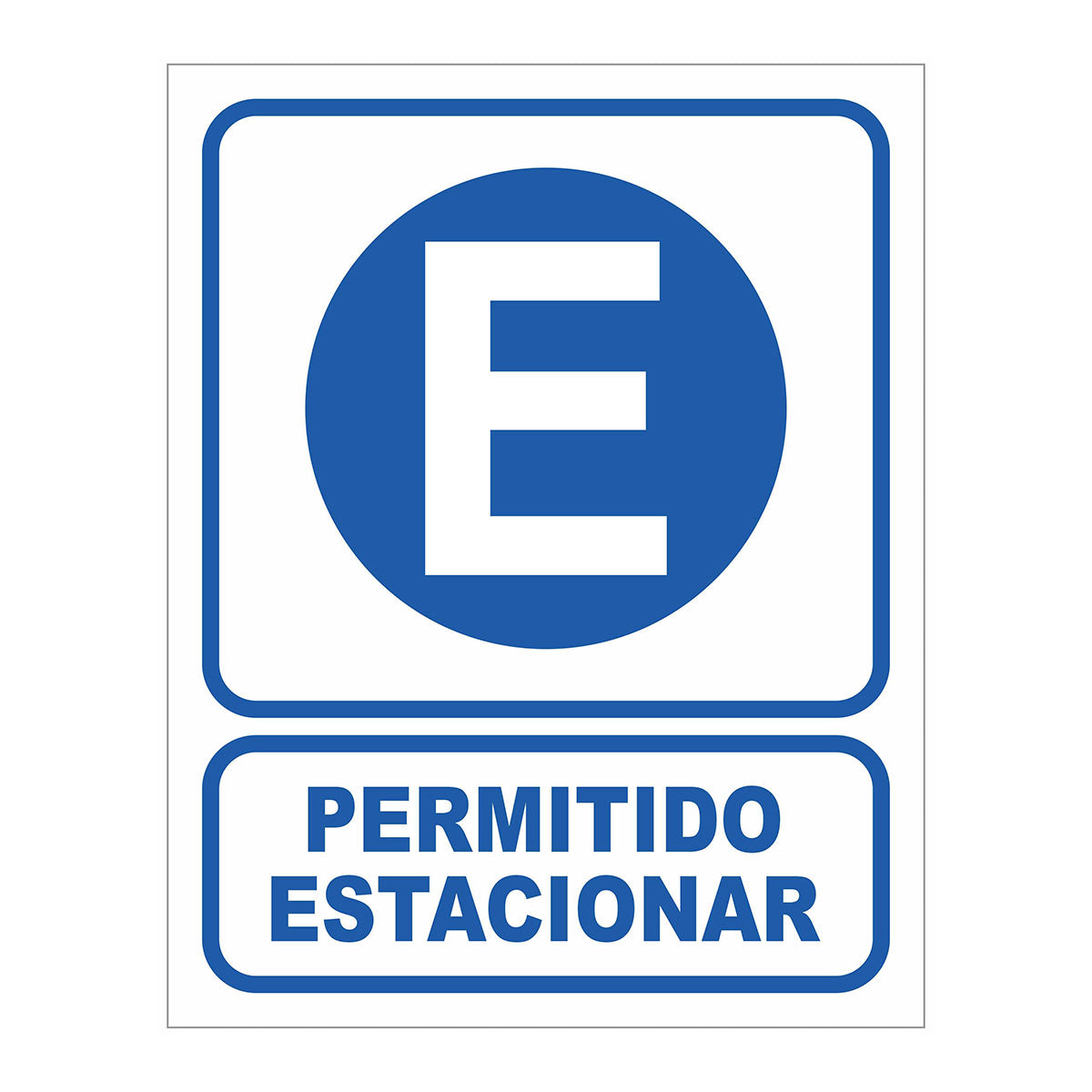Cartel Permitido Estacionar