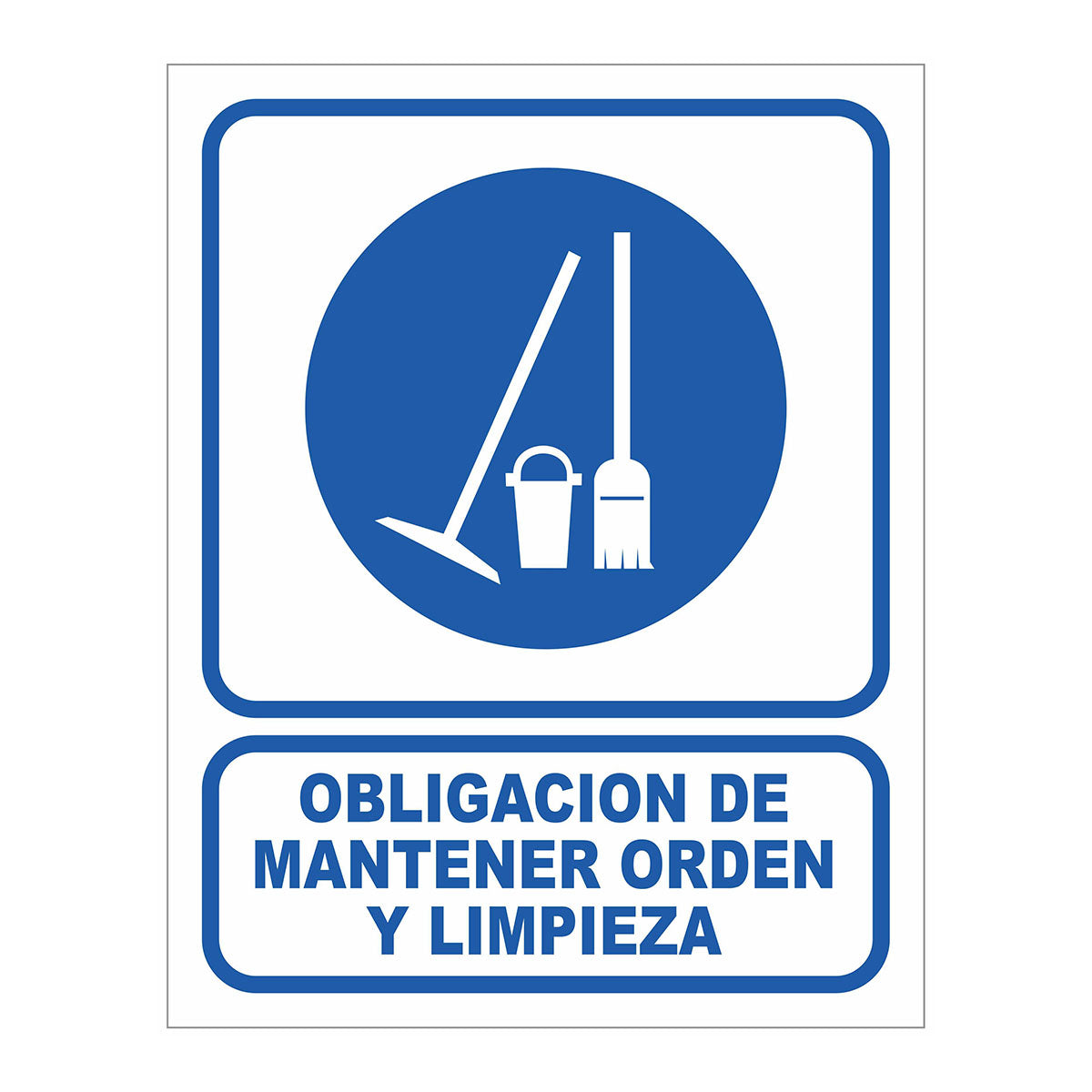 Cartel Obligación de Mantener Orden y Limpieza