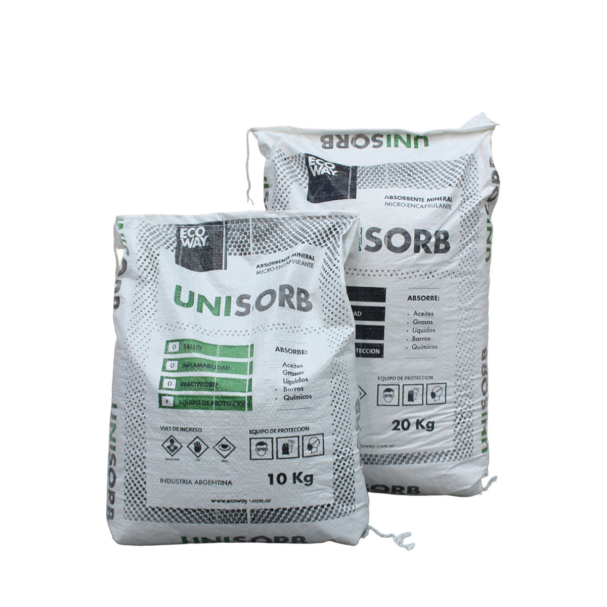 Absorbente Granulado Mineral en Bolsa de 20 kgs