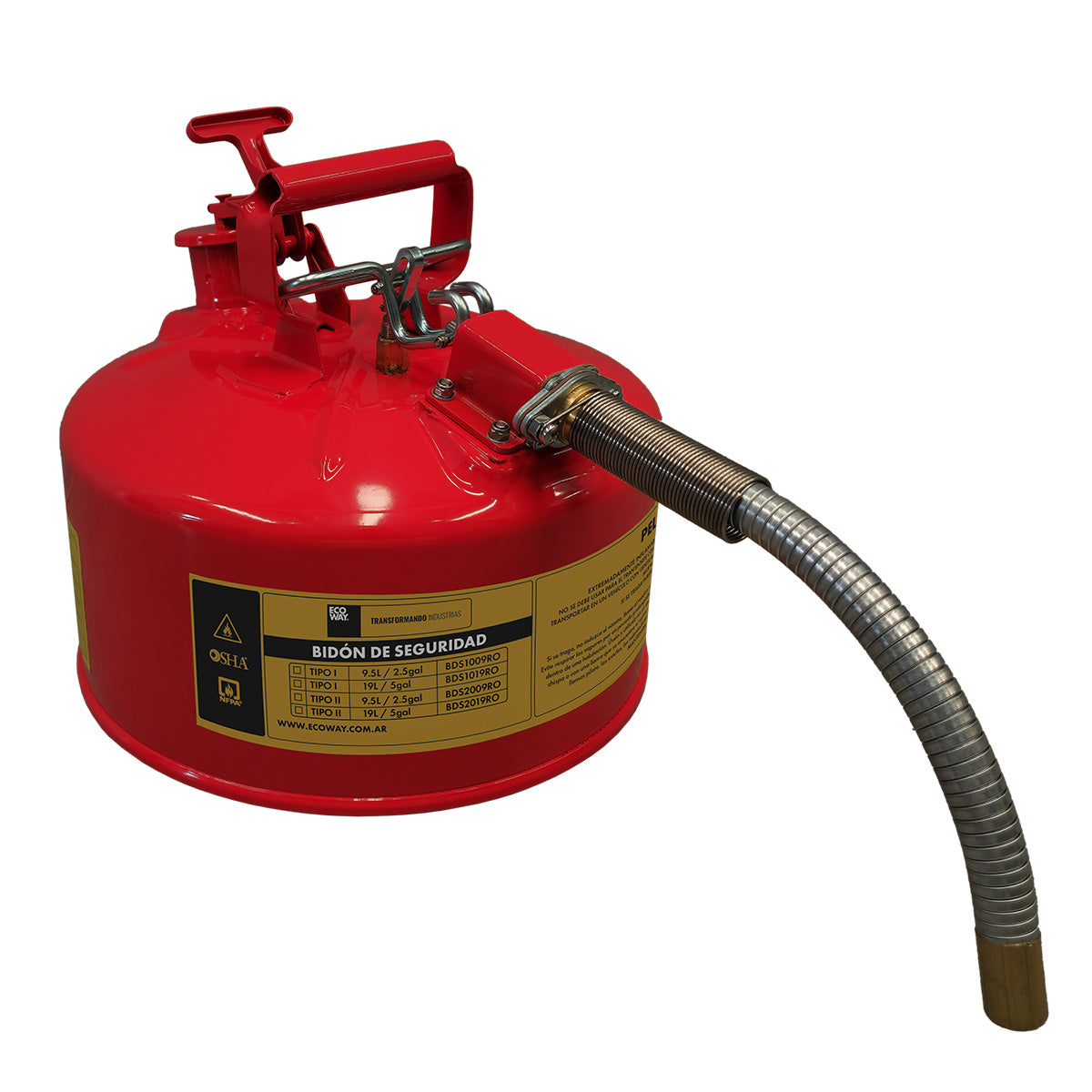 Bidón de Seguridad Tipo II 9,5 Lts