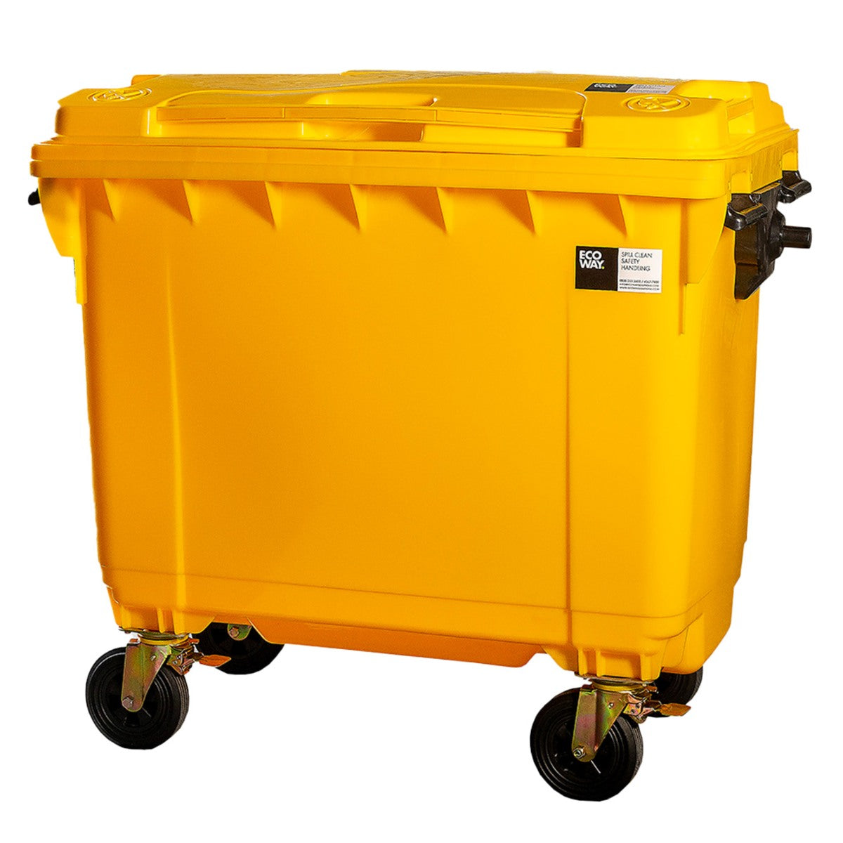 Contenedor Inyectado de 660L con Ruedas y Tapa