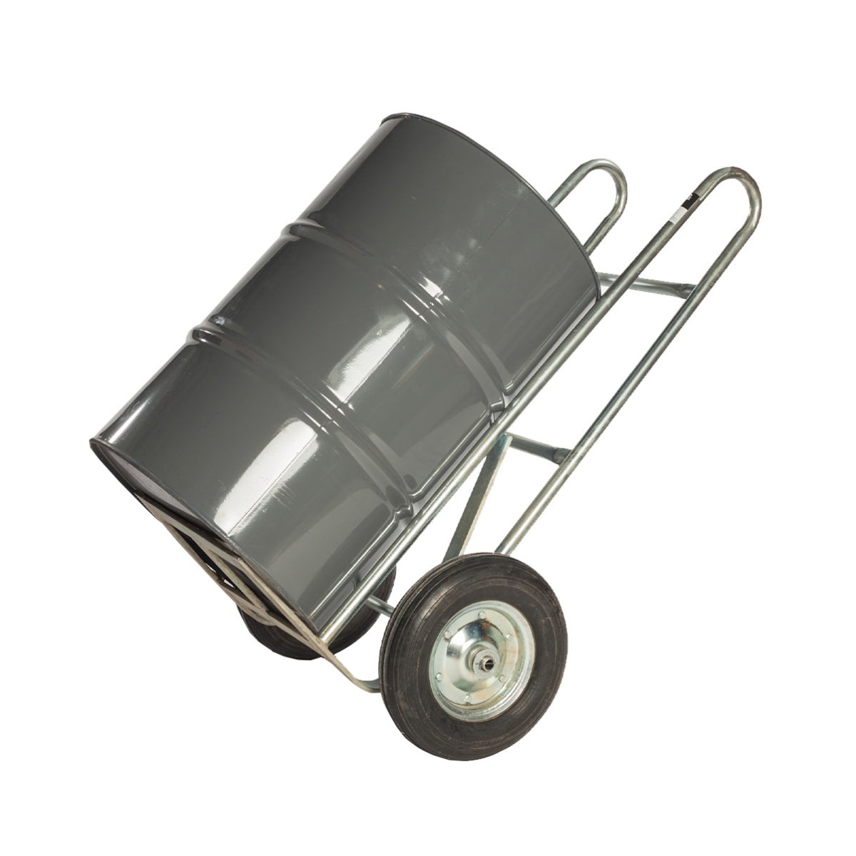 Carro Porta-Tambores Reforzado con Ruedas Neumáticas