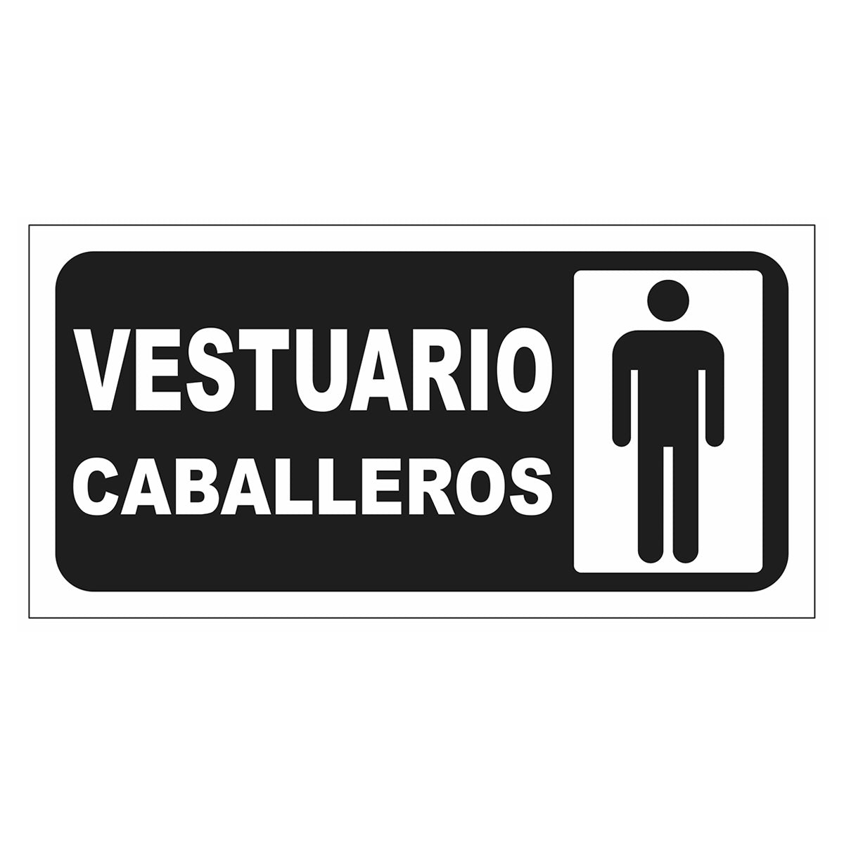 Cartel Vestuario Caballeros