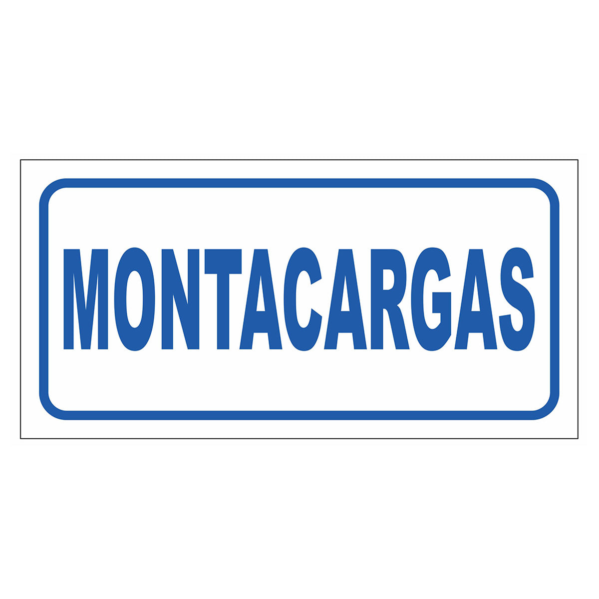 Cartel Montacargas