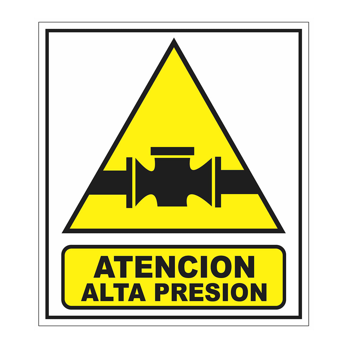 Cartel Atención Alta Presión