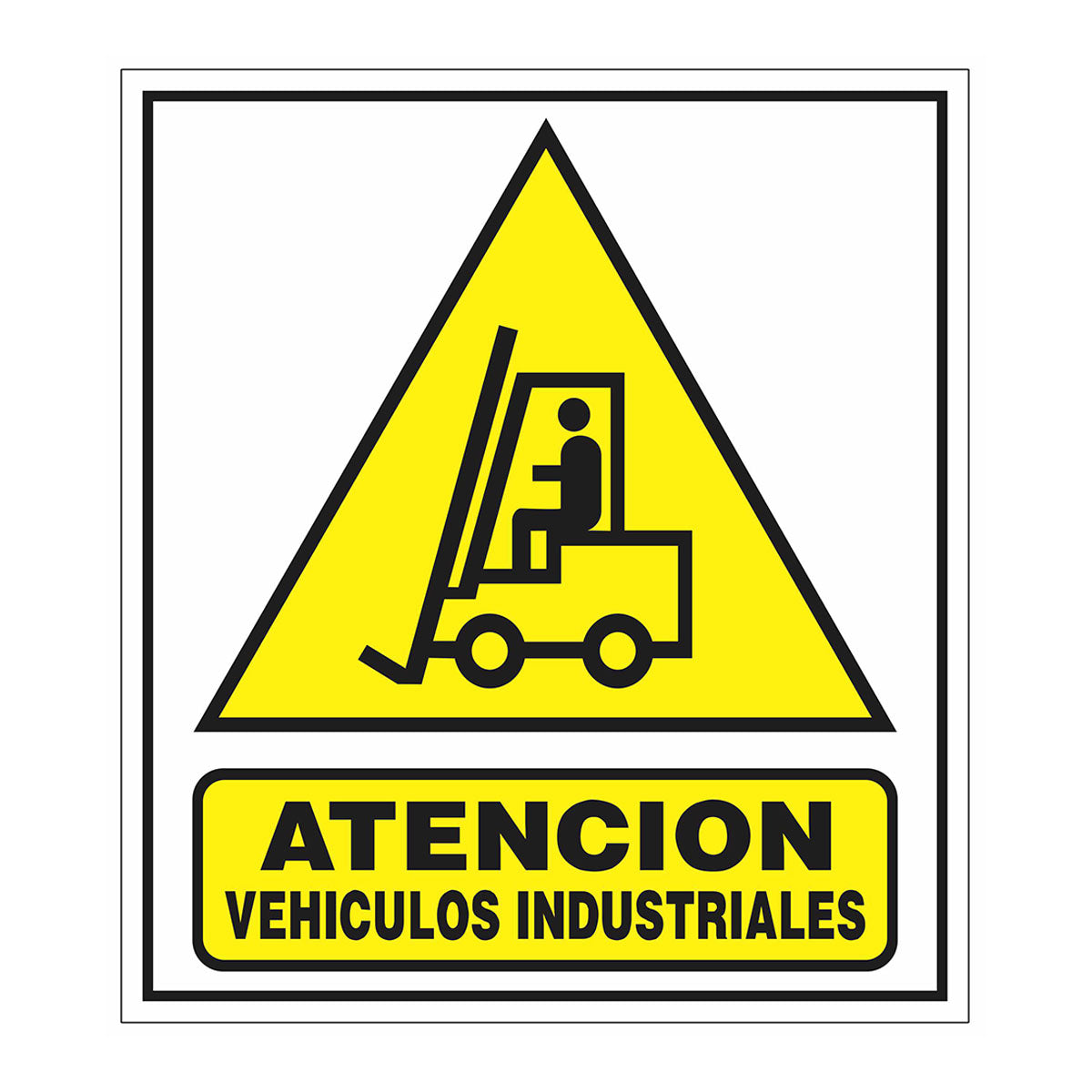 Cartel Atención Vehículos Industriales