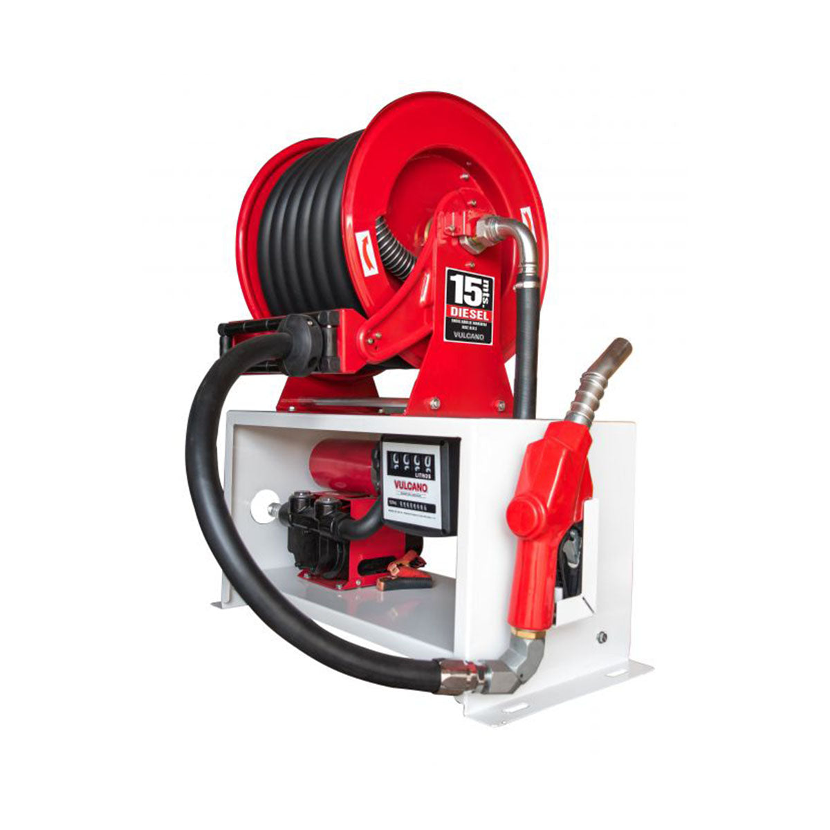 Surtidor Diesel con Filtro, Caudalimetro y Enrollador