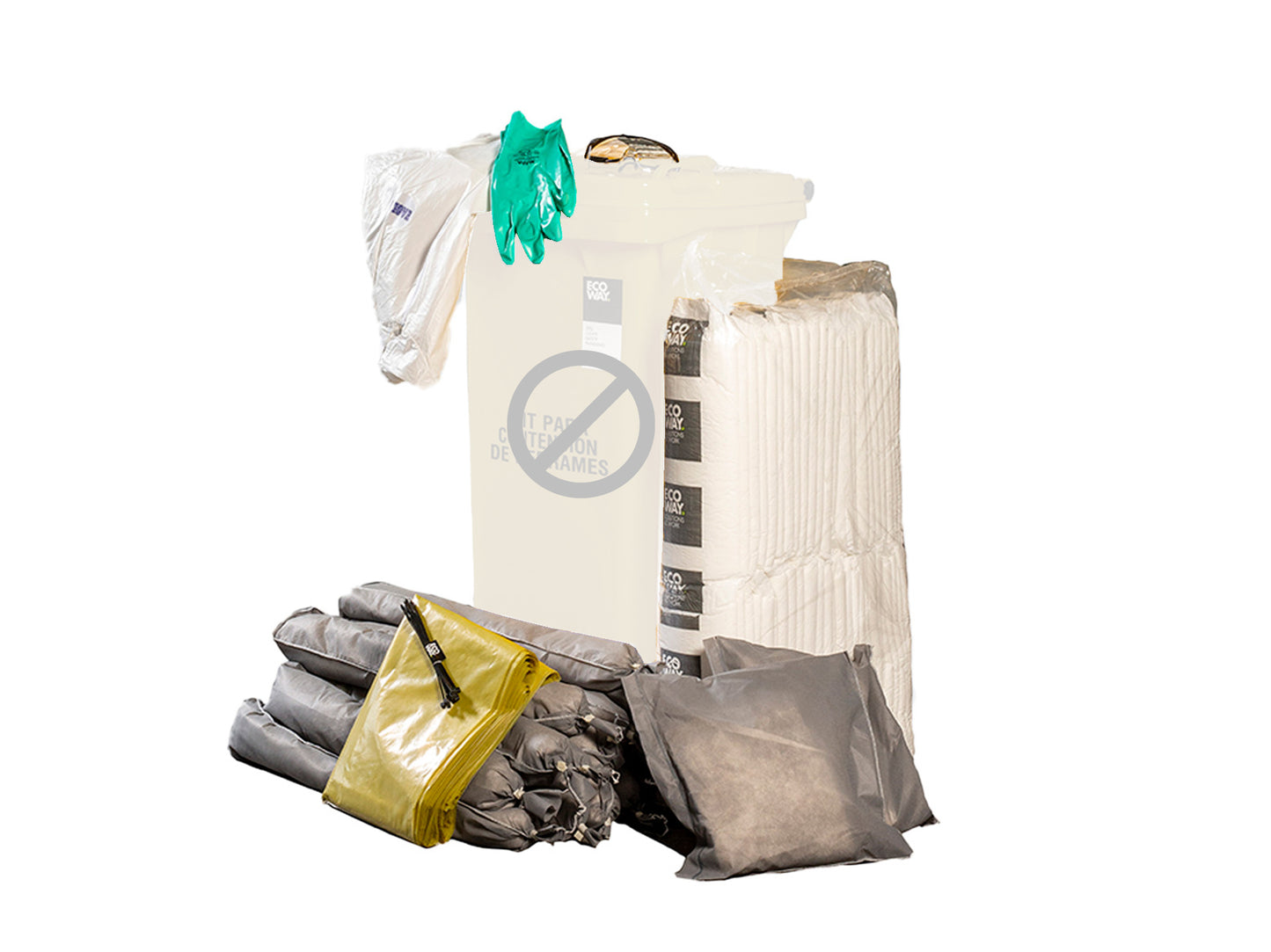 Kit Universal Premium en Contenedor de 120 Lts