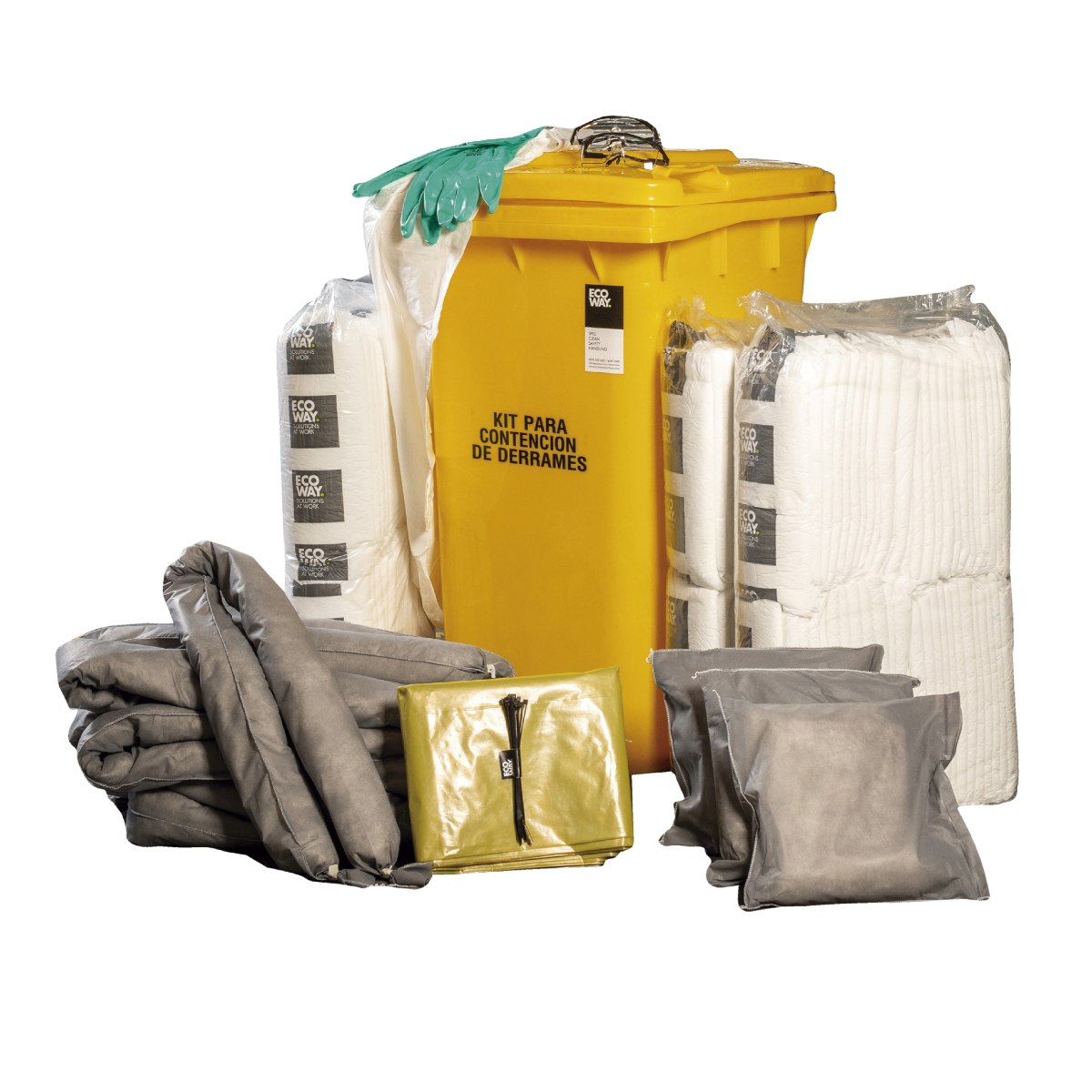 Kit Universal Premium en Contenedor de 240 Lts
