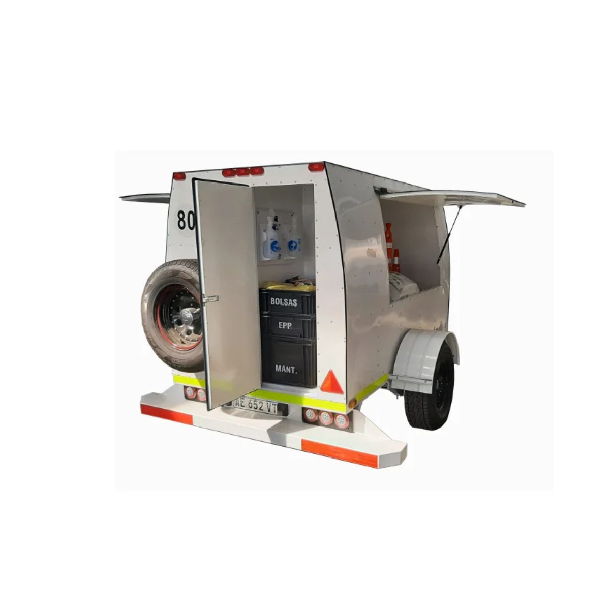 Trailer para Control de Derrames con Absorbentes Selectivos