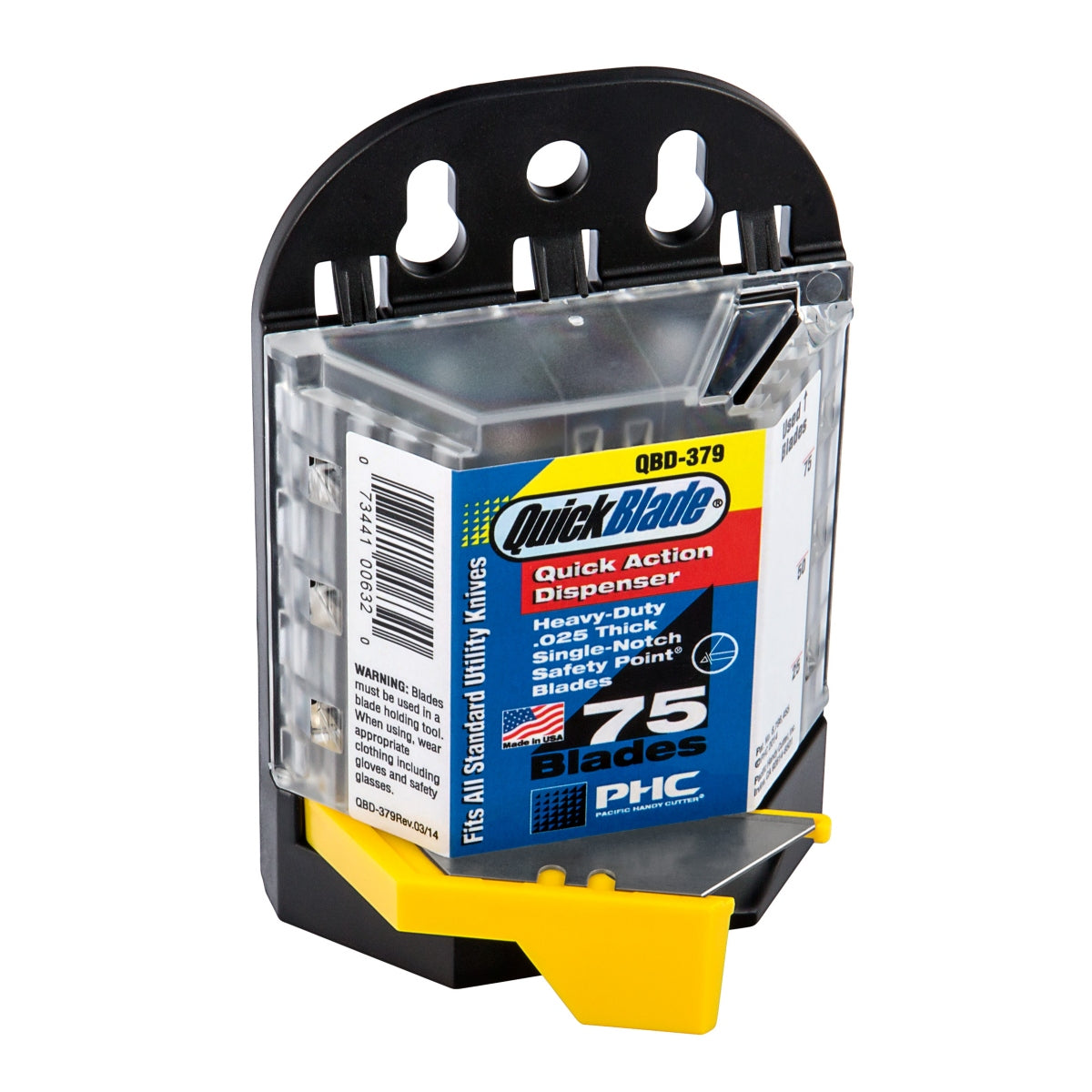 Dispenser para Hojas con 75 Cuchillas