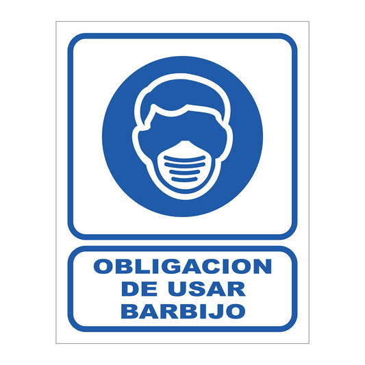 Cartel Obligación de Usar Barbijo