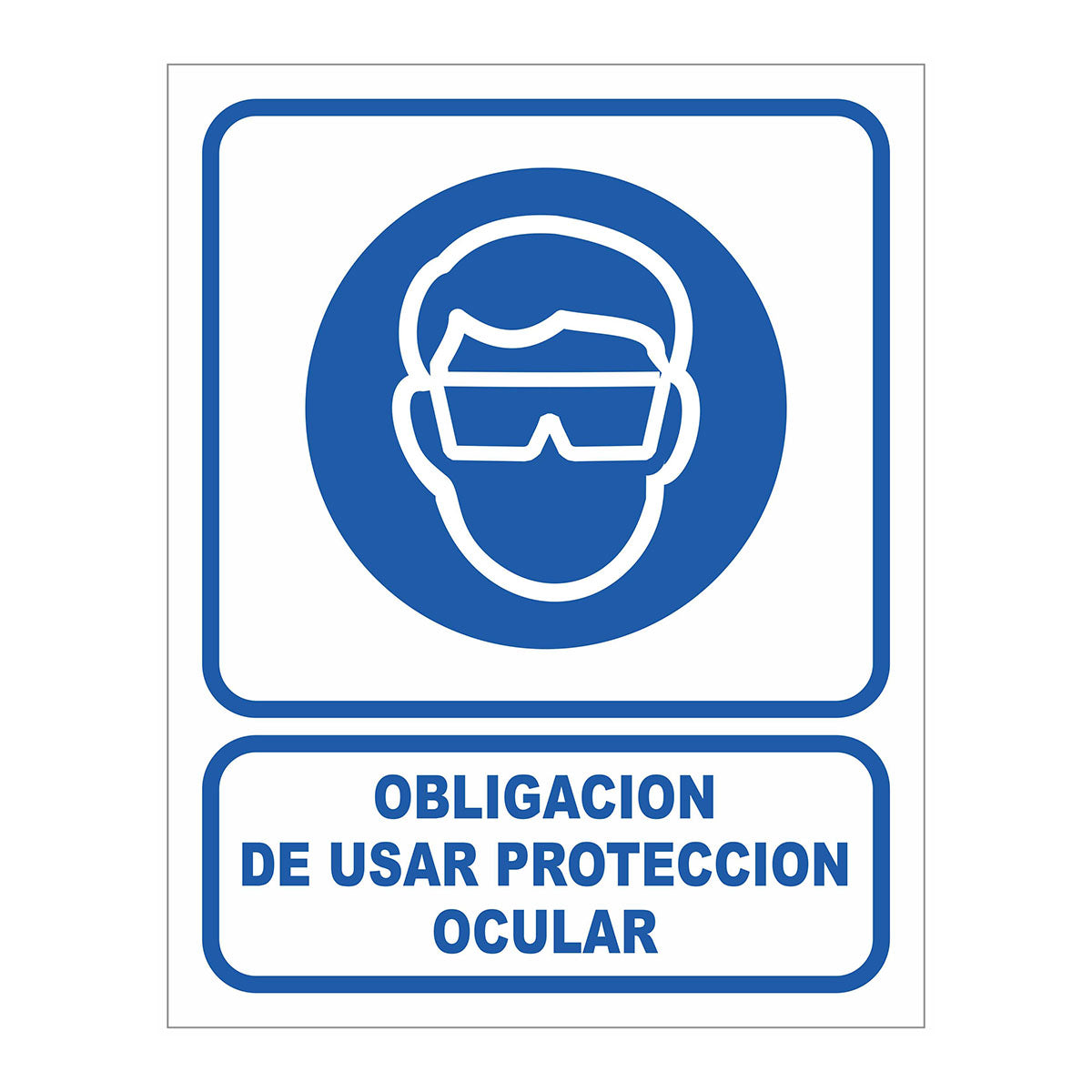 Cartel Obligación de Usar Protección Ocular