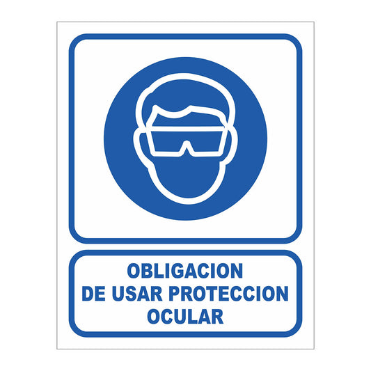 Cartel Obligación de Usar Protección Ocular