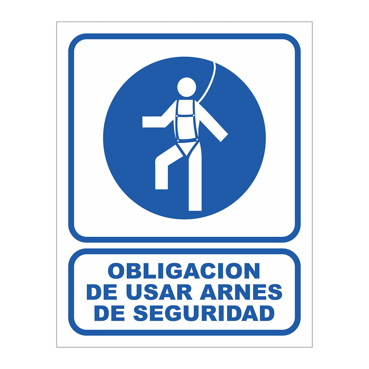Cartel Obligación de Usar Arnés de Seguridad