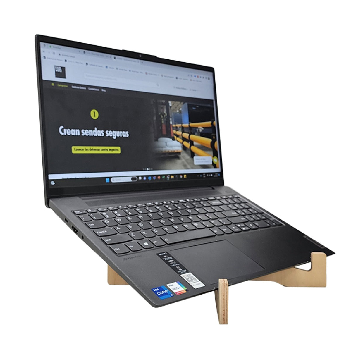 Apoya Notebook de madera