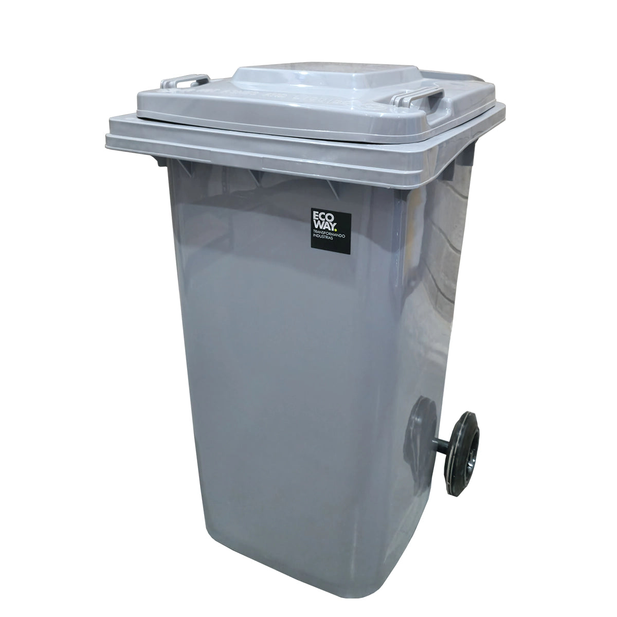 Contenedor Inyectado de 240L con Ruedas y Tapa