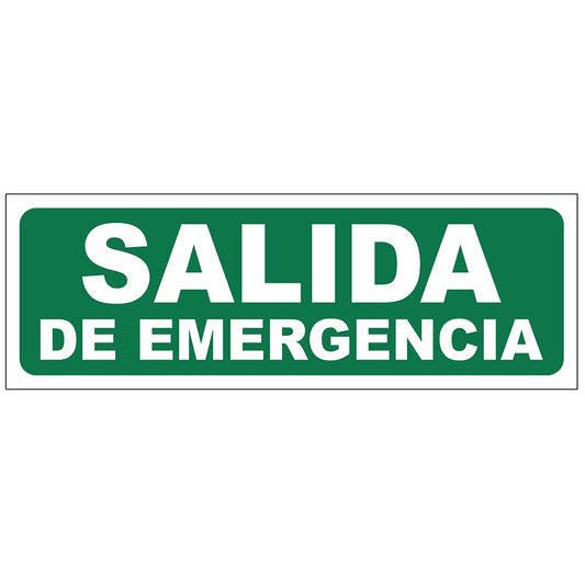 Cartel Salida de Emergencia