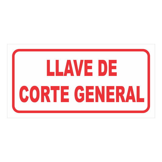Cartel Llave de Corte General