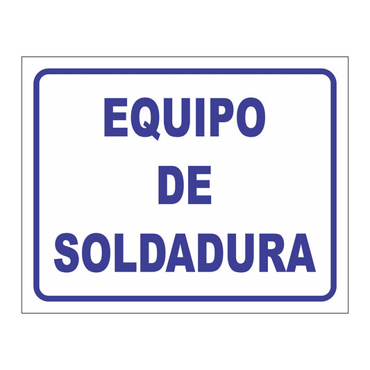 Cartel Equipo de Soldadura