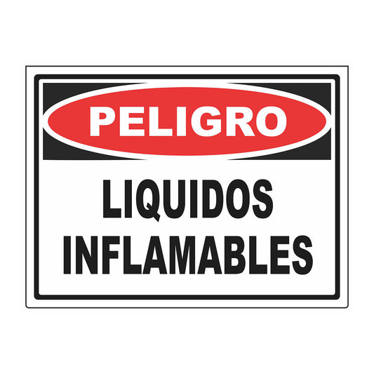Cartel Líquidos Inflamables