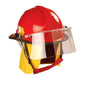 Casco de bombero para incendioestructural, rojo