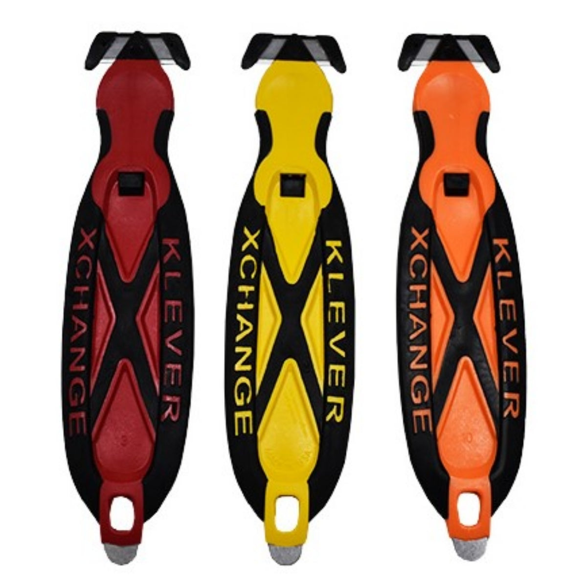 Cutter Klever X-Change Cabezal Angosto Hoja Metalica Oculta