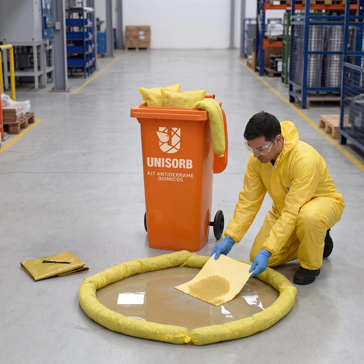 Kit Antiderrame para quimicos en uso