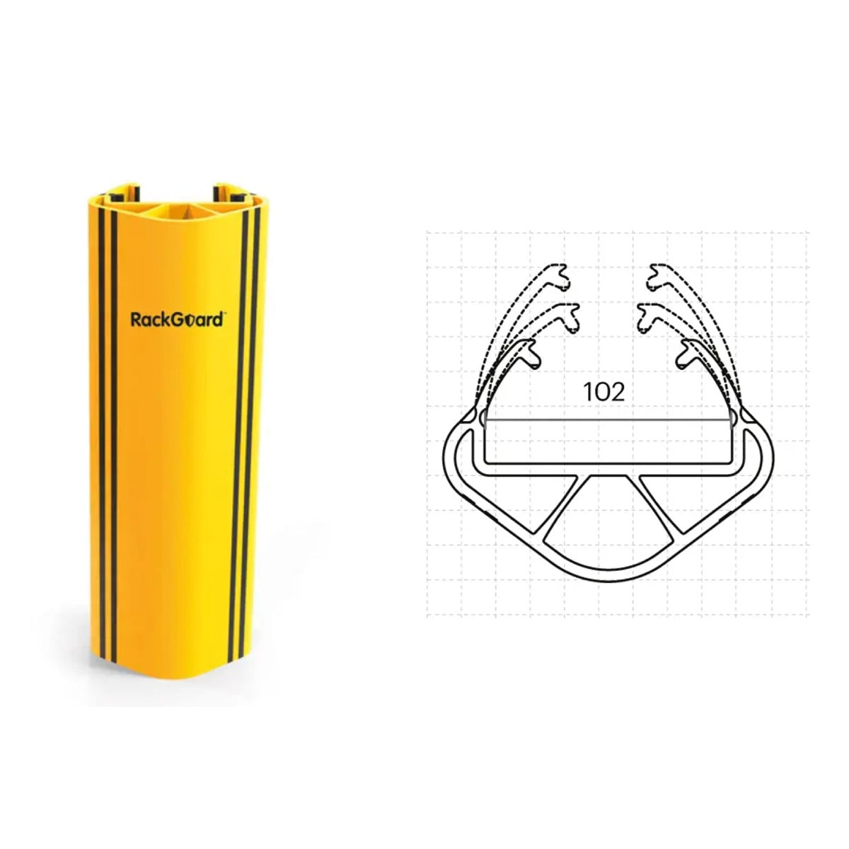 Protector de Estantería RackGuard P-03-01-1