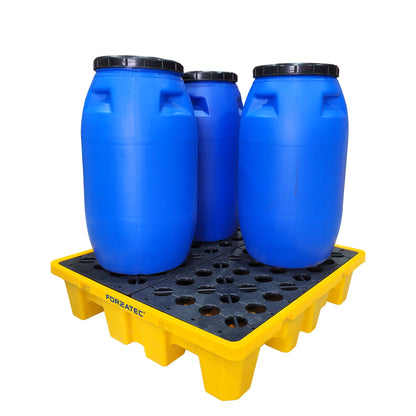 Pallet Antiderrame Embonable para 4 Tambores de 200L
