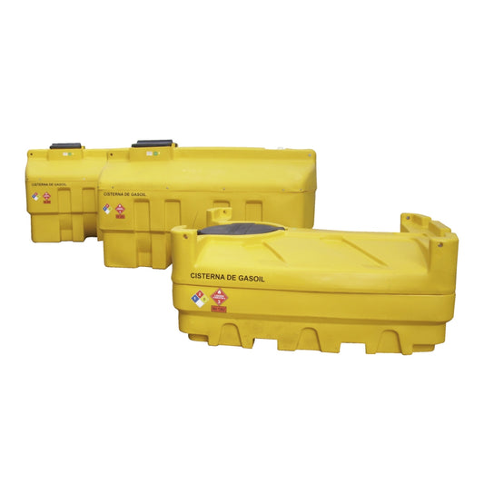 Tanque horizontal antiderramede 2000lts, Amarillo