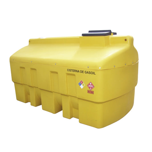 Tanque antiderrame horizontal de 4400lts, Amarillo